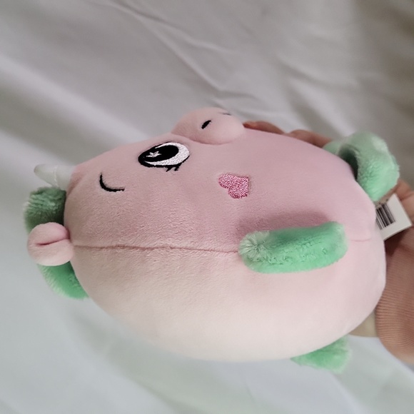 Pink Unicorn round fat 6" Plush like new - Picture 6 of 8